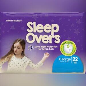 SleepOvers by Cuties, Unisex Pull Up Diapers, 22 Count in X-Large * 85-140 lb *
